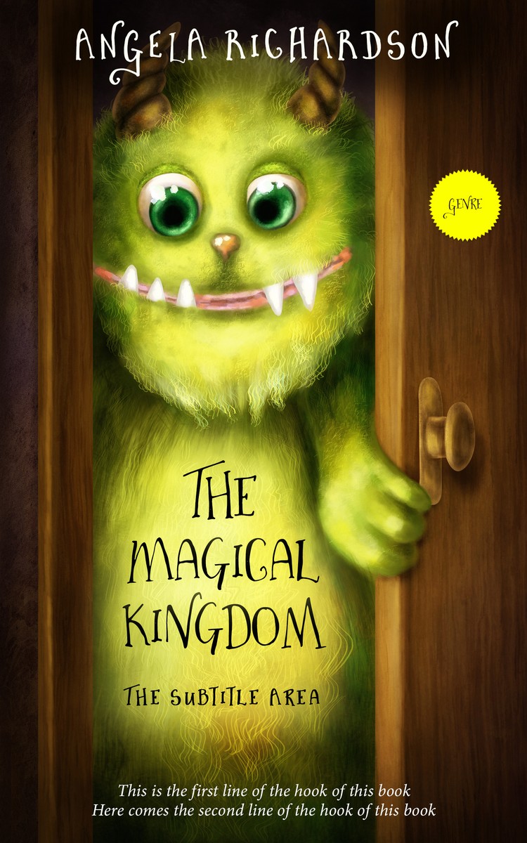 2D view of Premade Fantasy Book Cover - Brown Tumbleweed