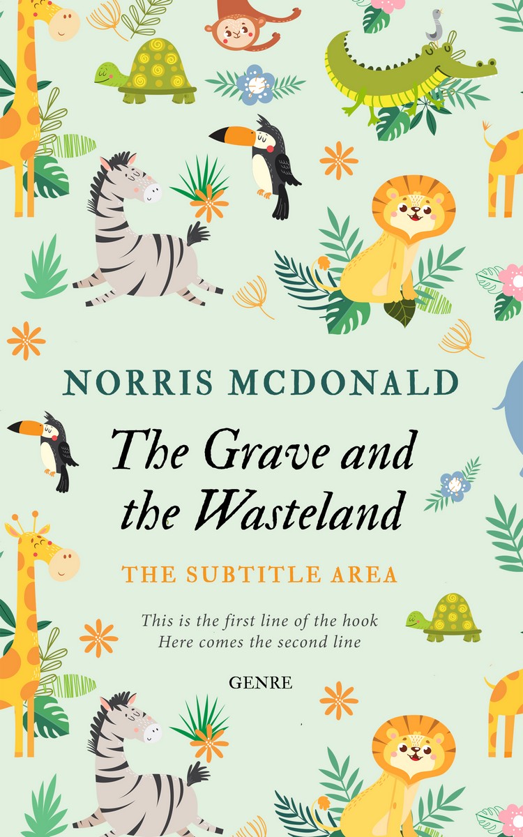 2D view of Premade Nature Book Cover - Zanah