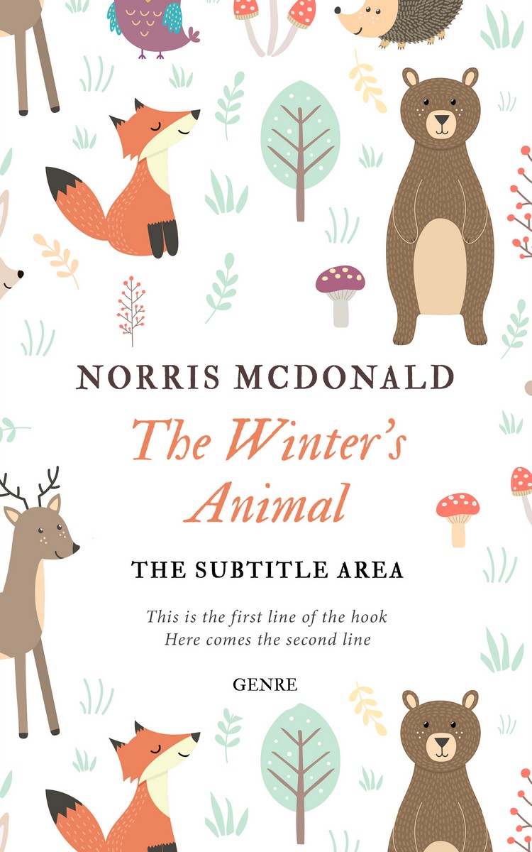 2D view of Premade Nature Book Cover - Muddy Waters