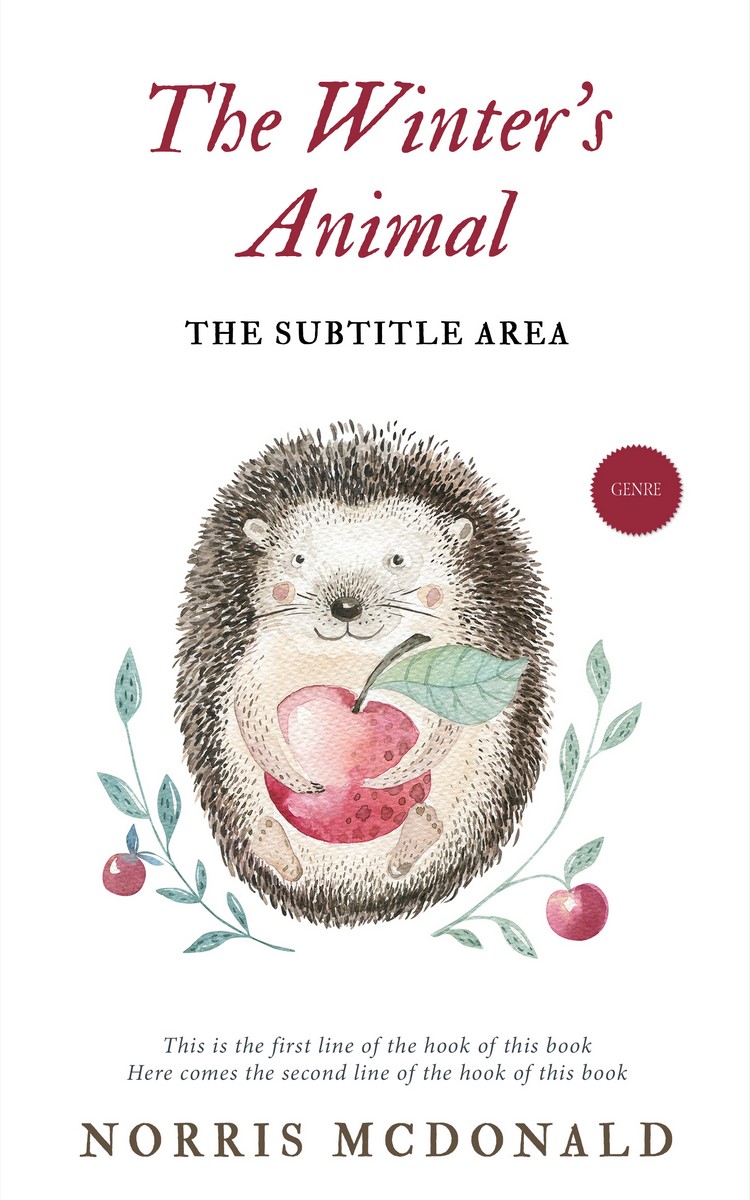 2D view of Premade Nature Book Cover - Wafer