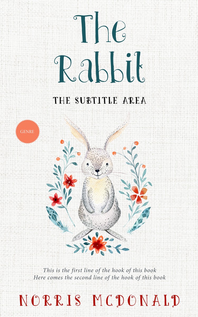 2D view of Premade Nature Book Cover - Cararra