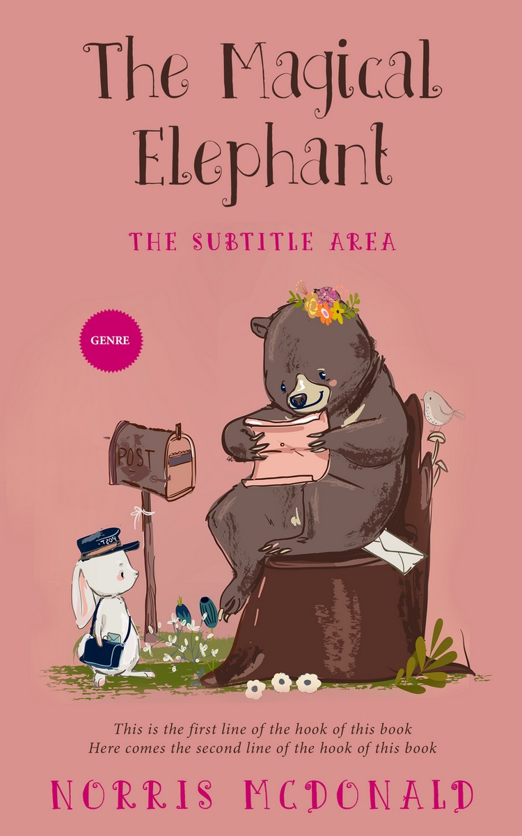 2D view of Premade Teen & Young Adult Book Cover - My Pink