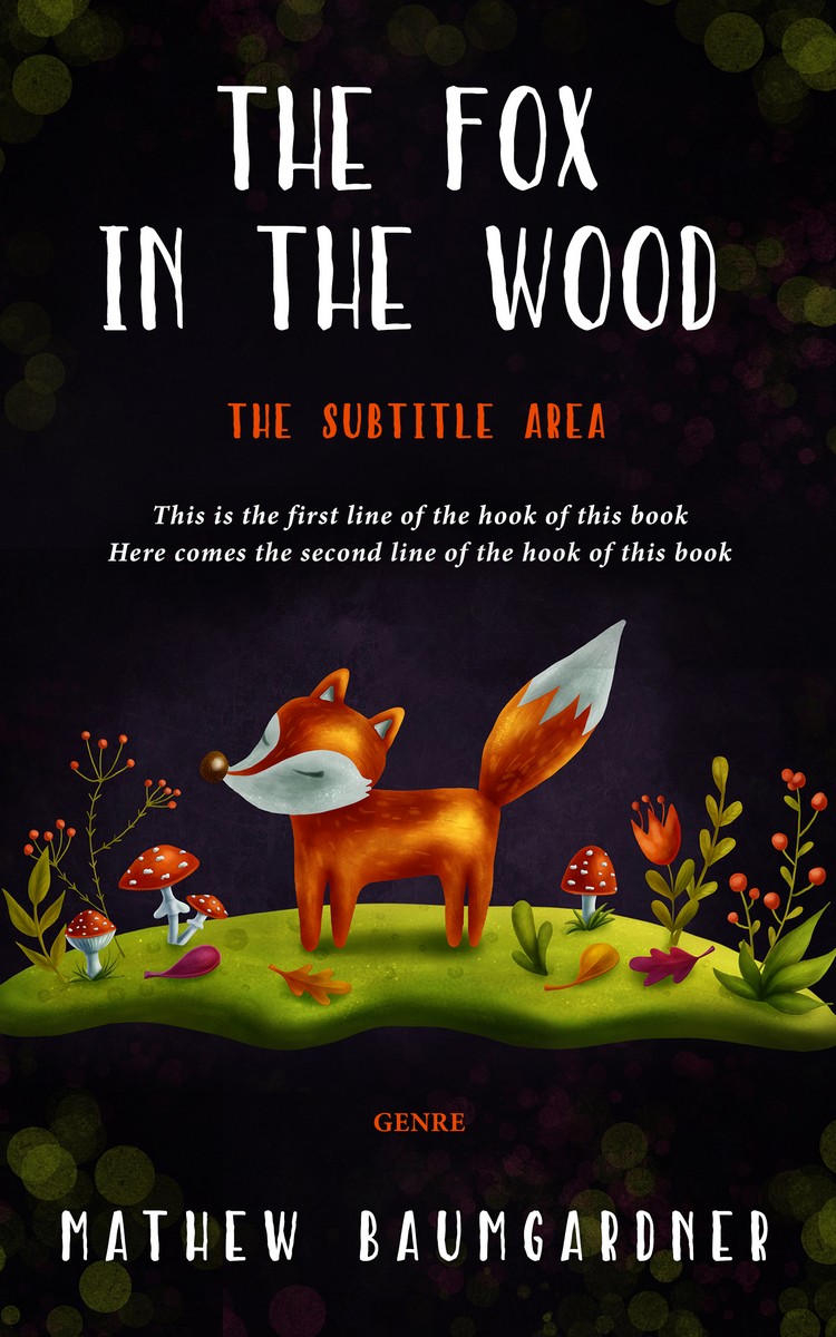 2D view of Premade Fantasy Book Cover - Cod Gray