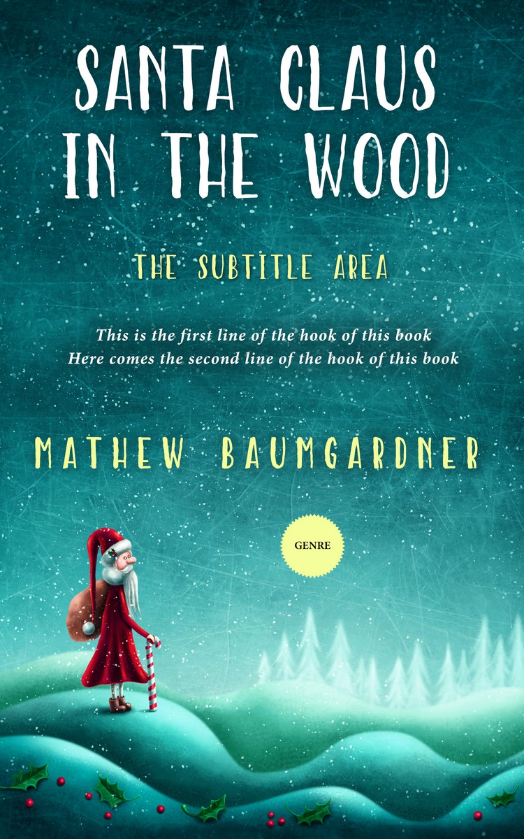 2D view of Premade Abstract Book Cover - Genoa