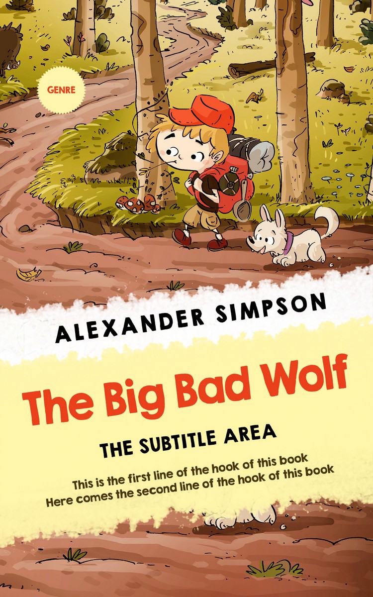 2D view of Premade Children's Book Cover - Tumbleweed