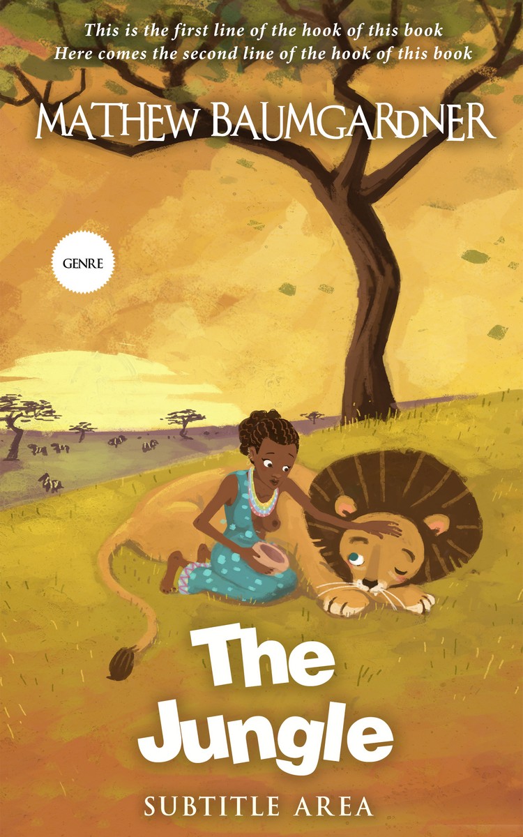 2D view of Premade Children's Book Cover - Tussock