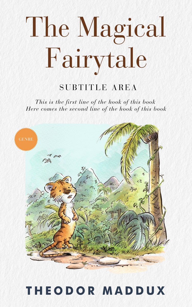 2D view of Premade Children's Book Cover - Gray Nurse