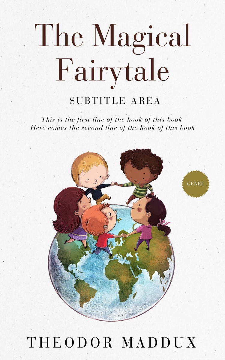 2D view of Premade Children's Book Cover - Wild Sand