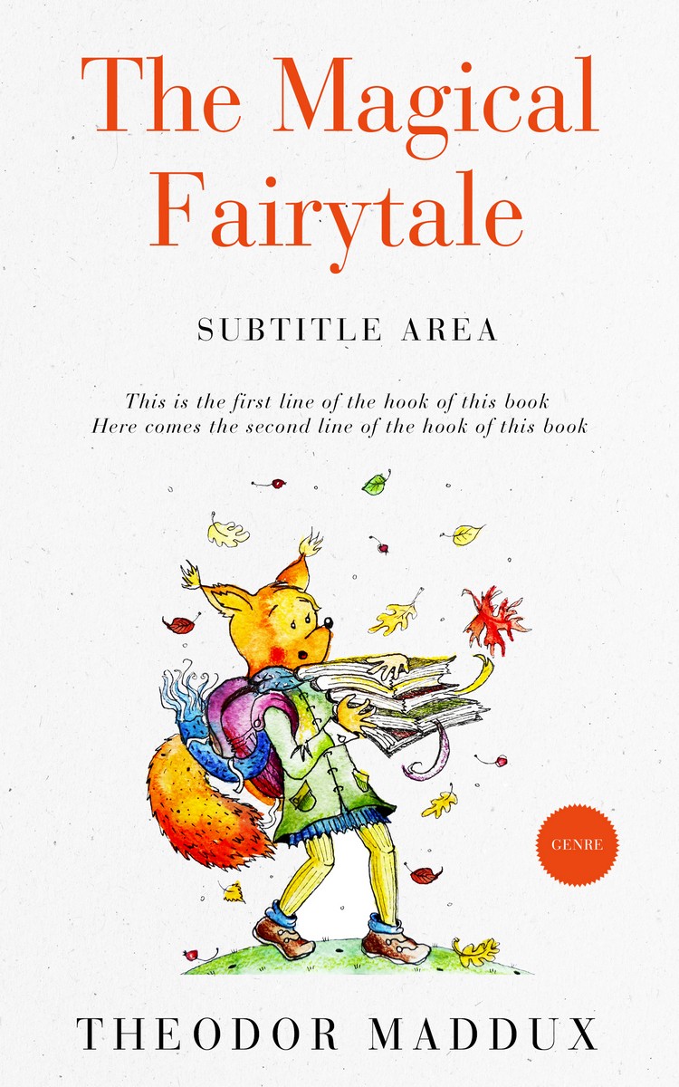 2D view of Premade Children's Book Cover - Desert Storm