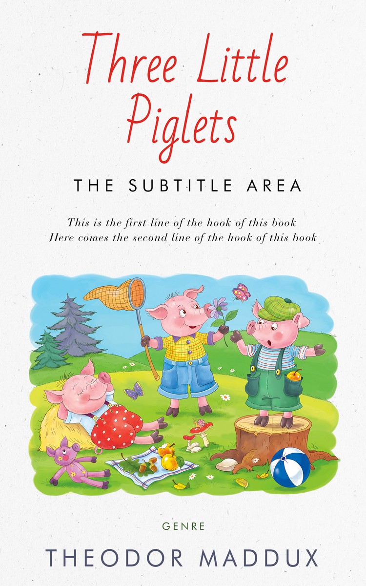 2D view of Premade Fantasy Book Cover - Hint Of Red