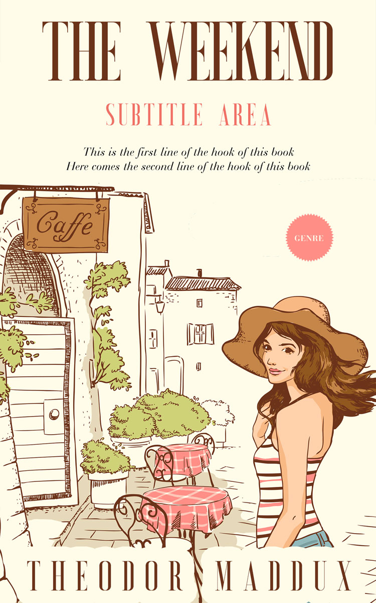 2D view of Premade Chick Lit Book Cover - Rum Swizzle