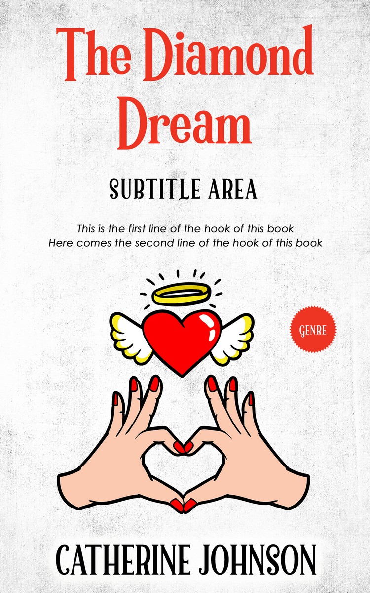 2D view of Premade Chick Lit Book Cover - Pampas