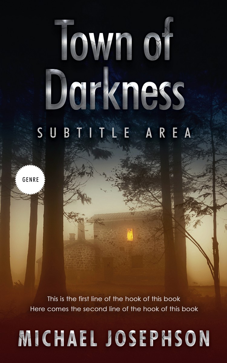 2D view of Premade Horror Book Cover - Oil