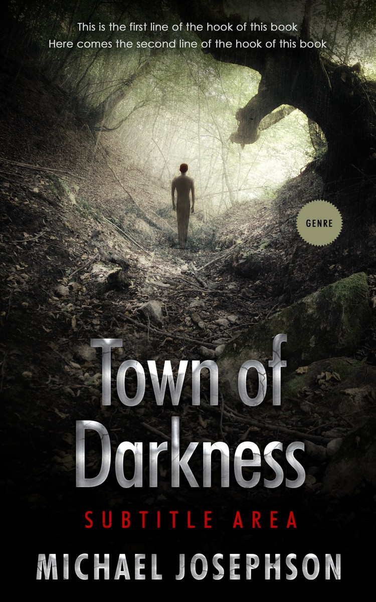 2D view of Premade Horror Book Cover - Bison Hide