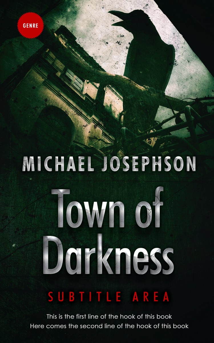 2D view of Premade Horror Book Cover - Silk