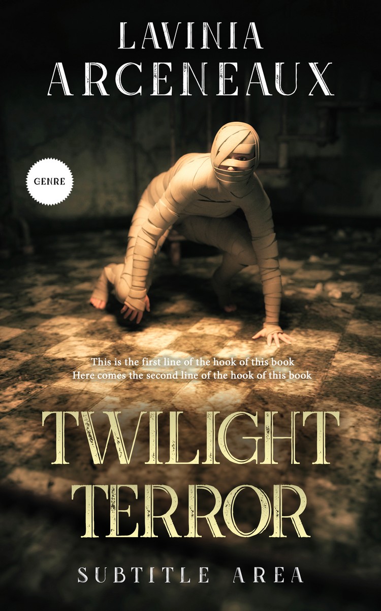 2D view of Premade Horror Book Cover - Rangoon Green