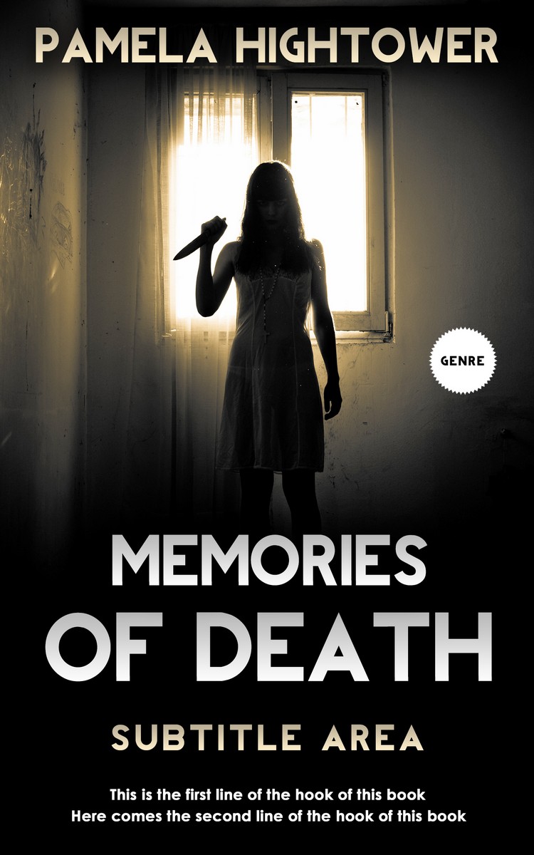 2D view of Premade Mystery & Thriller & Suspense Book Cover - Soft Amber