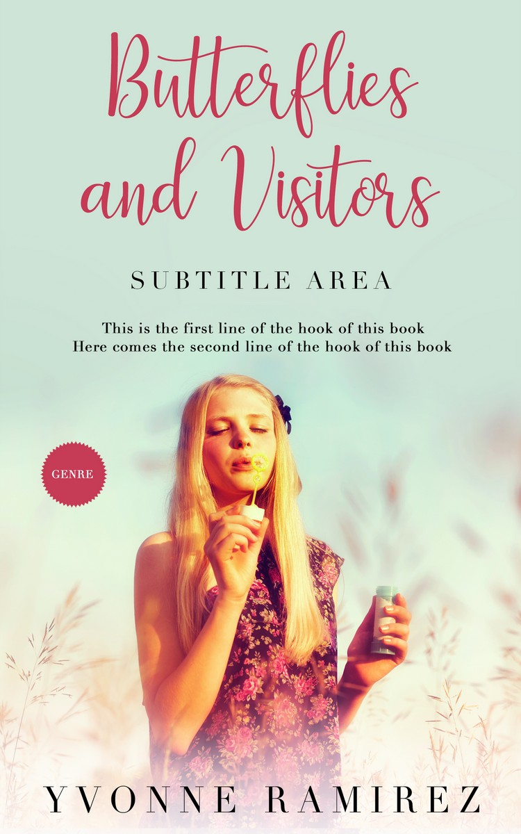 2D view of Premade Teen & Young Adult Book Cover - Periglacial Blue