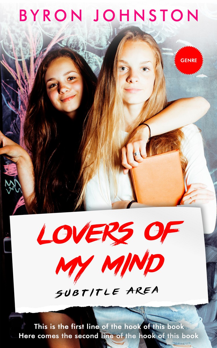 2D view of Premade Teen & Young Adult Book Cover - Cocoa Brown