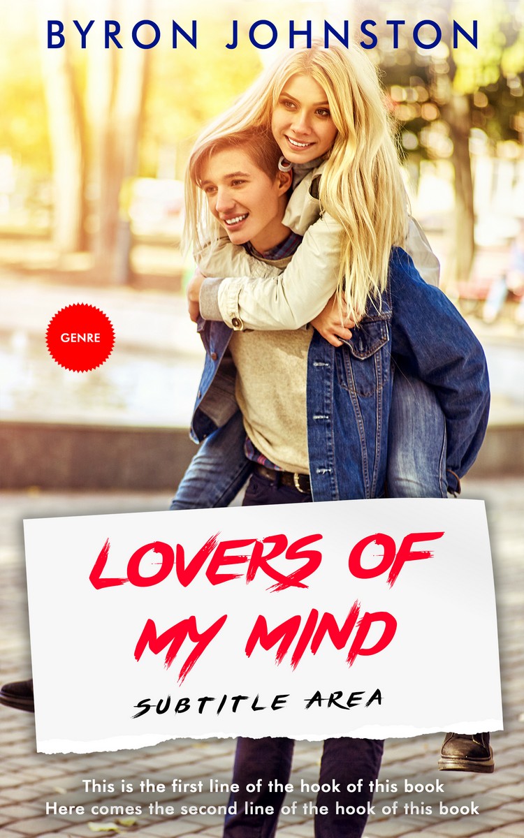 2D view of Premade Romance Book Cover - White Rock