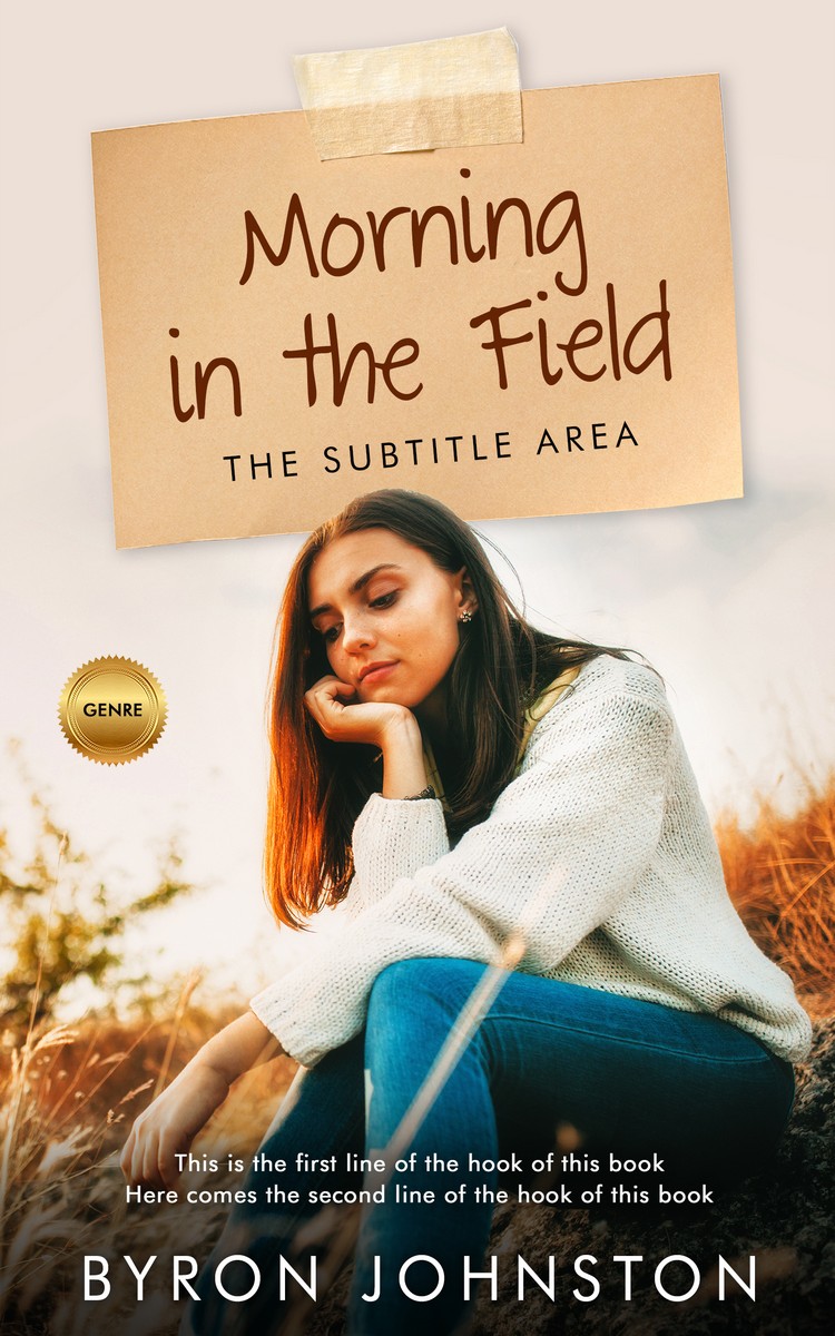 2D view of Premade Teen & Young Adult Book Cover - Heavy Metal