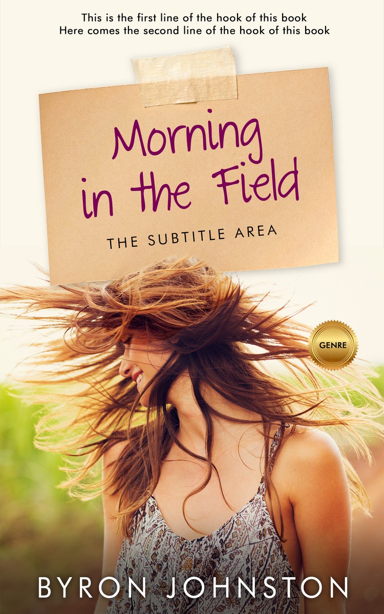 2D view of Gold Sand #5885 - Premade Romance Book Cover