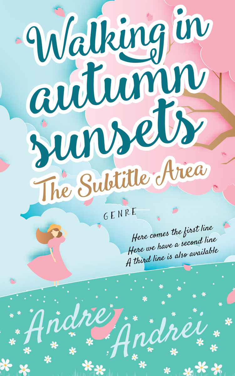 2D view of Premade Romance Book Cover - Keppel