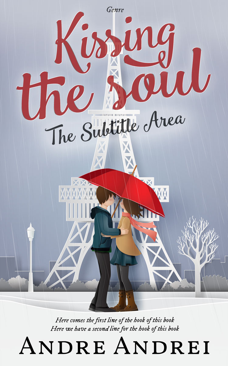 2D view of Premade Romance Book Cover - Ghost