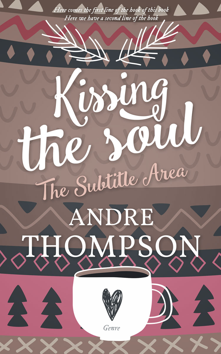 2D view of Premade Abstract Book Cover - Opium