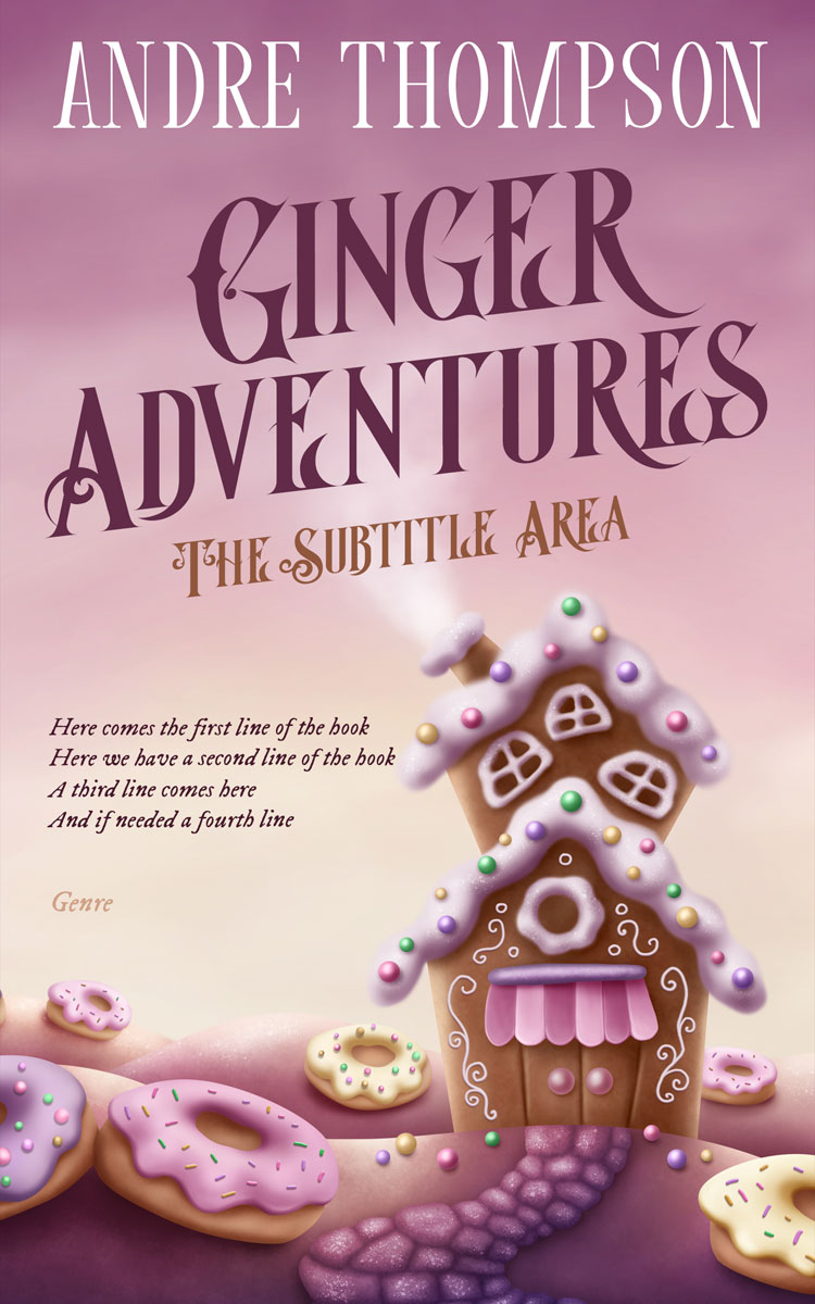 2D view of Premade Fantasy Book Cover - Blossom