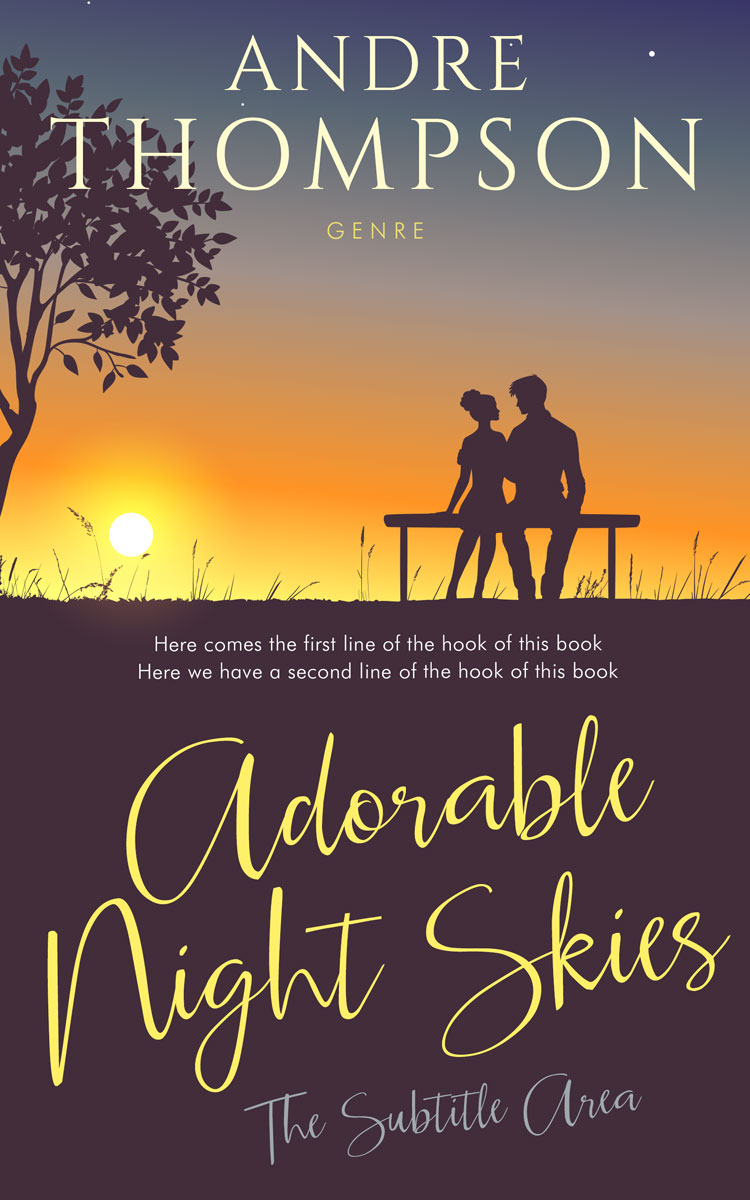 2D view of Premade Romance Book Cover - Matterhorn