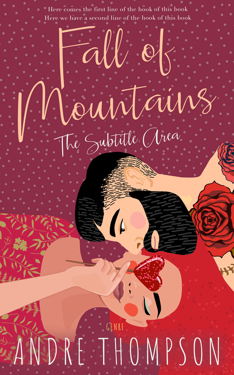 2D view of Premade Romance Book Cover - Stiletto