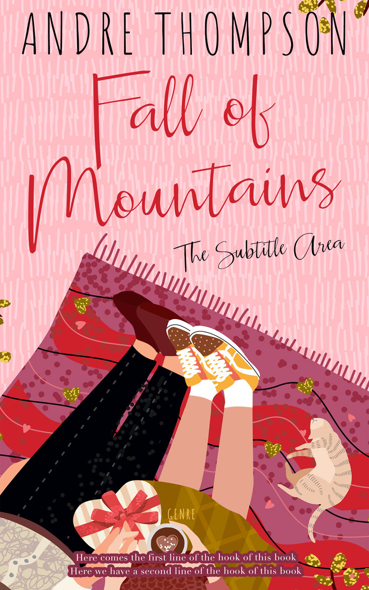 2D view of Premade Romance Book Cover - Azalea