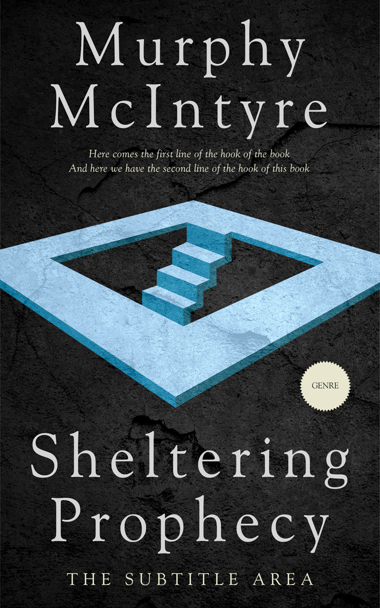 2D view of Premade Surreal Book Cover - Shark