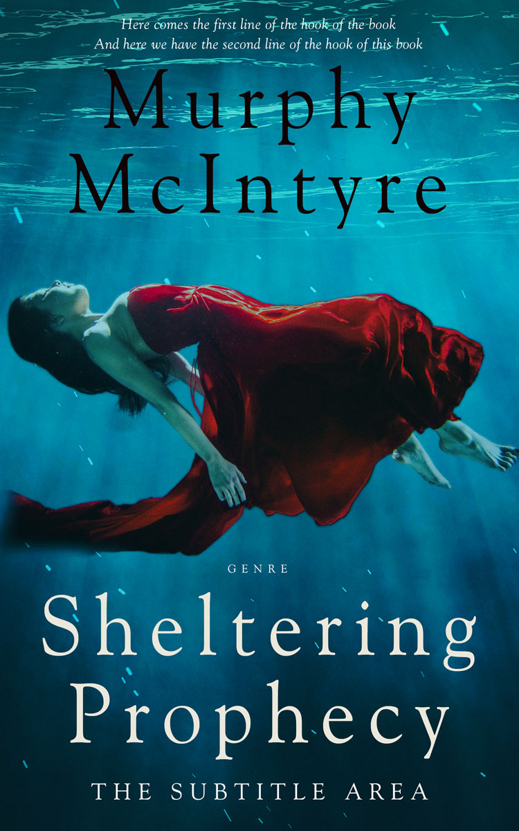 2D view of Premade Mystery & Thriller & Suspense Book Cover - Teal Blue