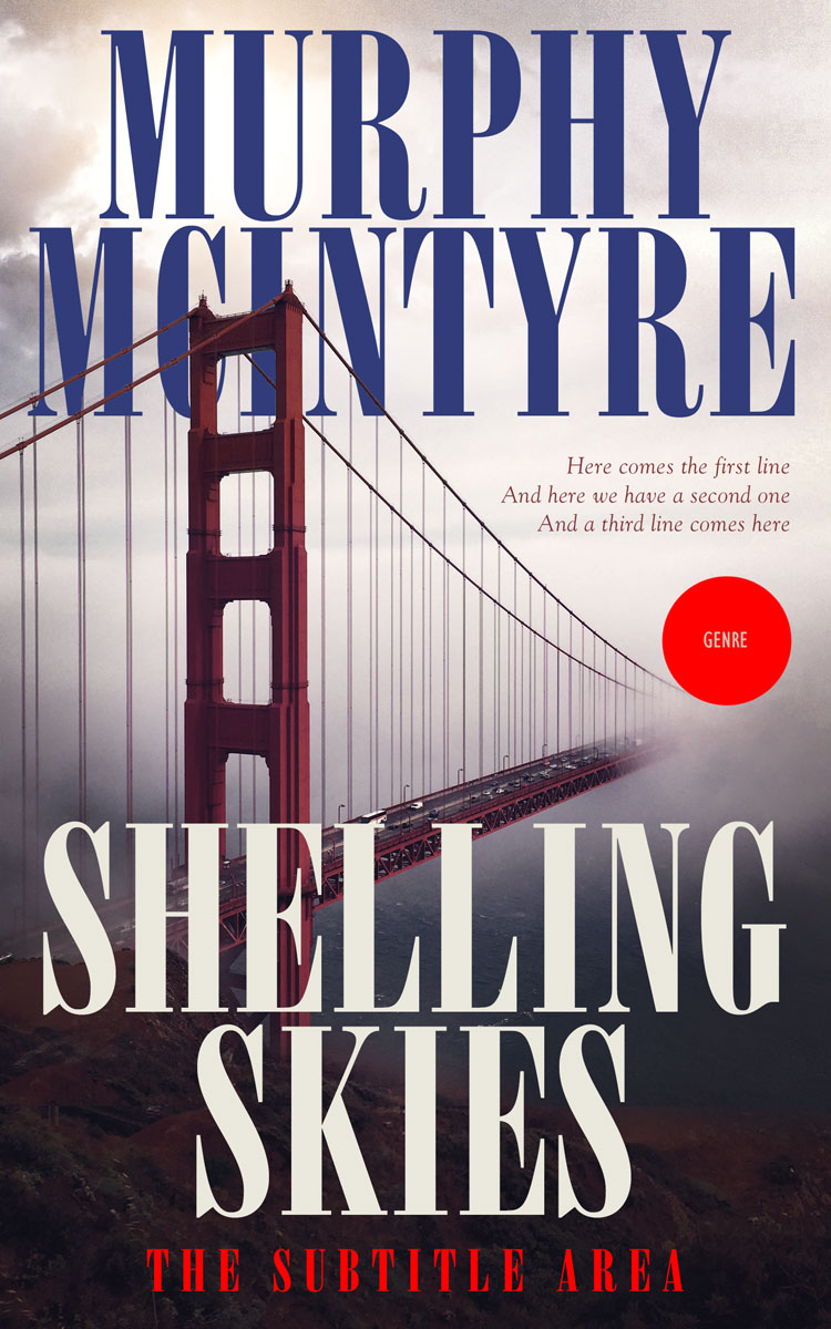 2D view of Premade Mystery & Thriller & Suspense Book Cover - Steel Gray