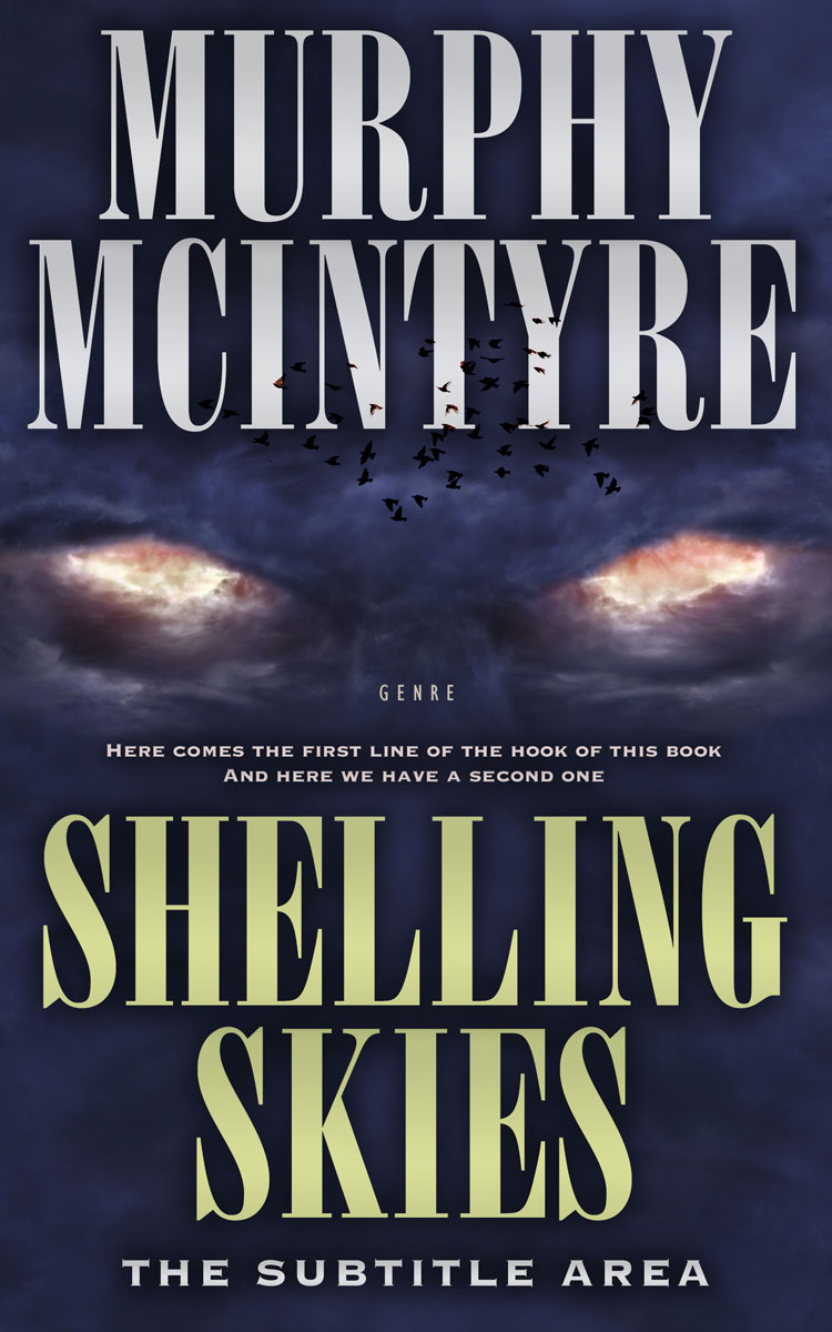 2D view of Premade Mystery & Thriller & Suspense Book Cover - Foggy Gray