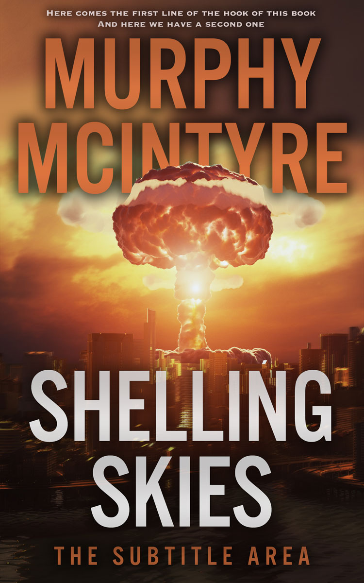 2D view of Premade Apocalyptica Book Cover - Brown Rust