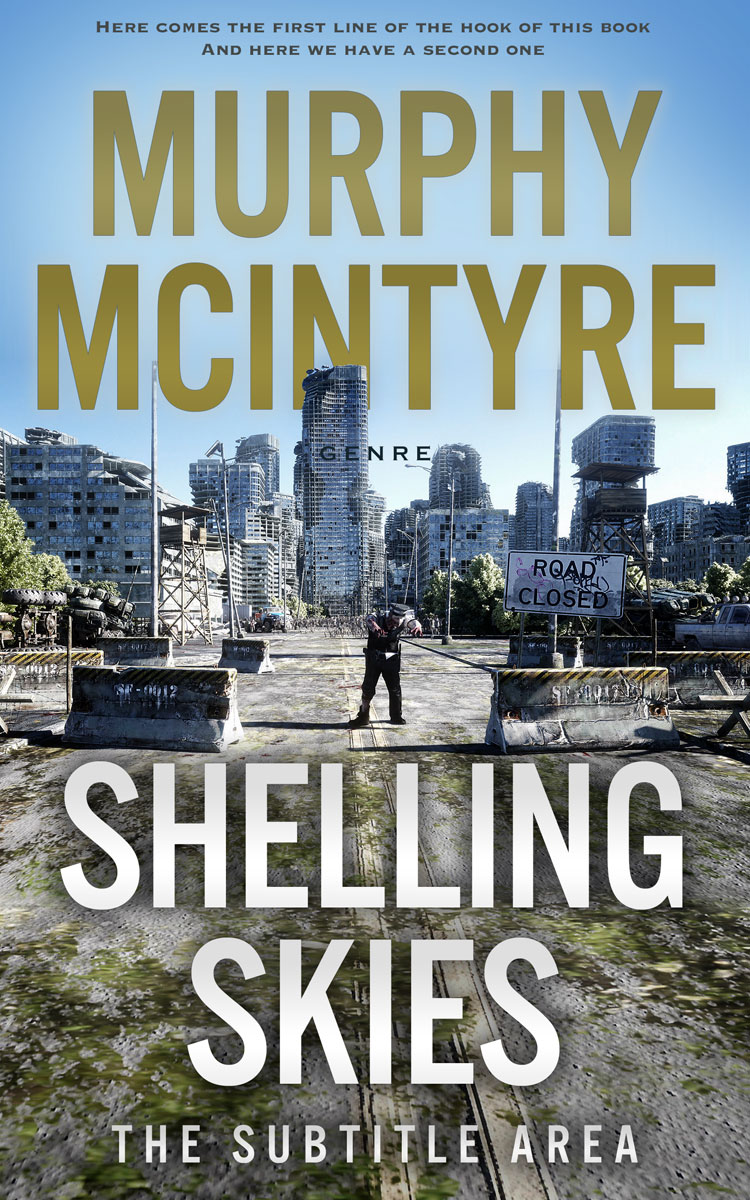 2D view of Premade Apocalyptica Book Cover - Heather