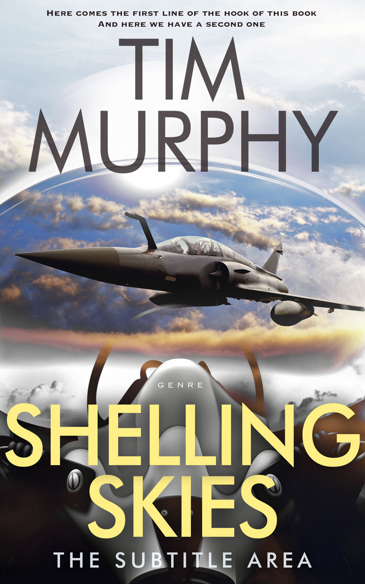 2D view of Premade Science Fiction Book Cover - Swirl