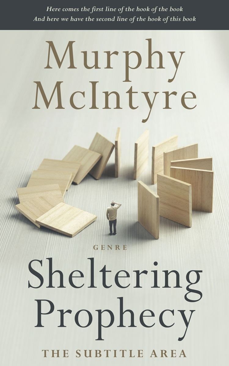 2D view of Premade Self-Improvement & Self-Help Book Cover - Moon Mist