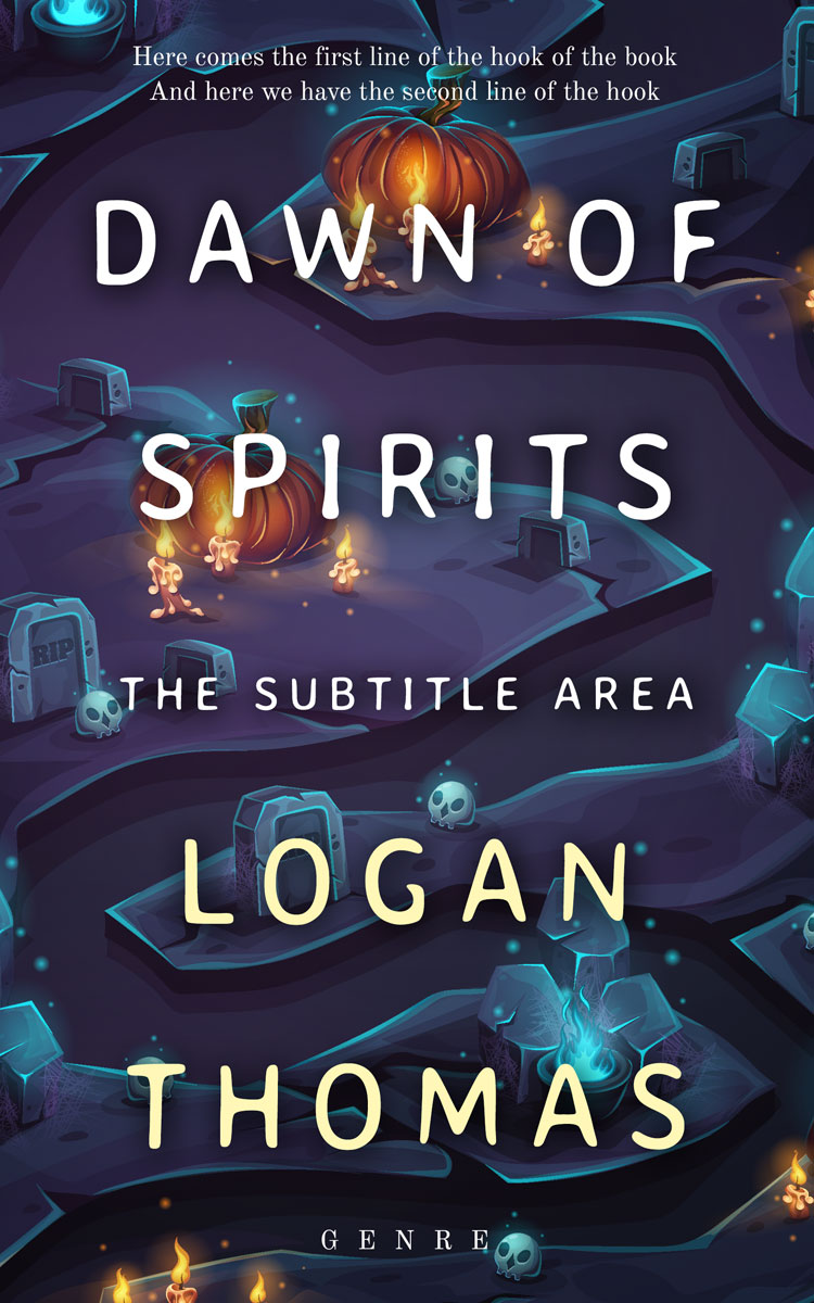 2D view of Premade Children's Book Cover - Ebony Clay