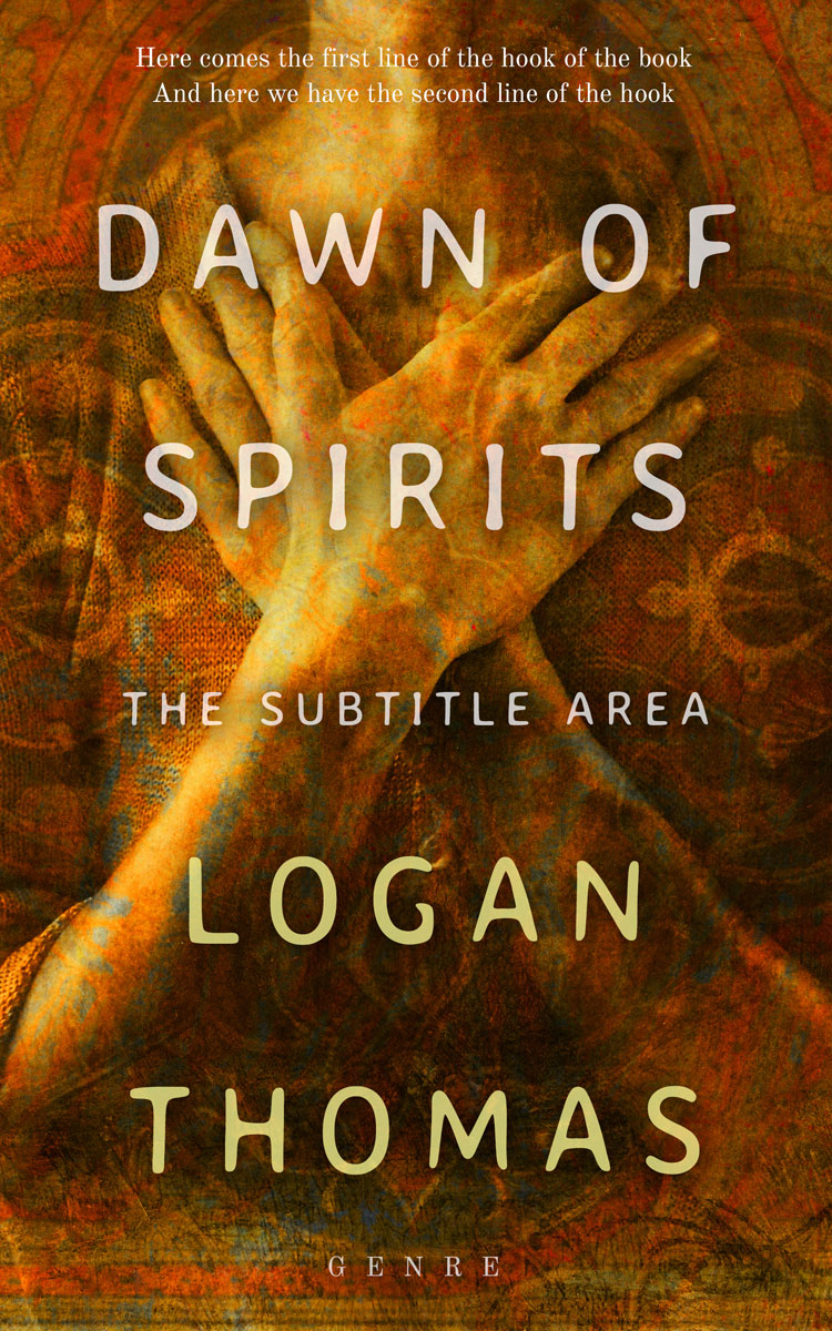 2D view of Premade Religion & Spirituality Book Cover - Antique Bronze