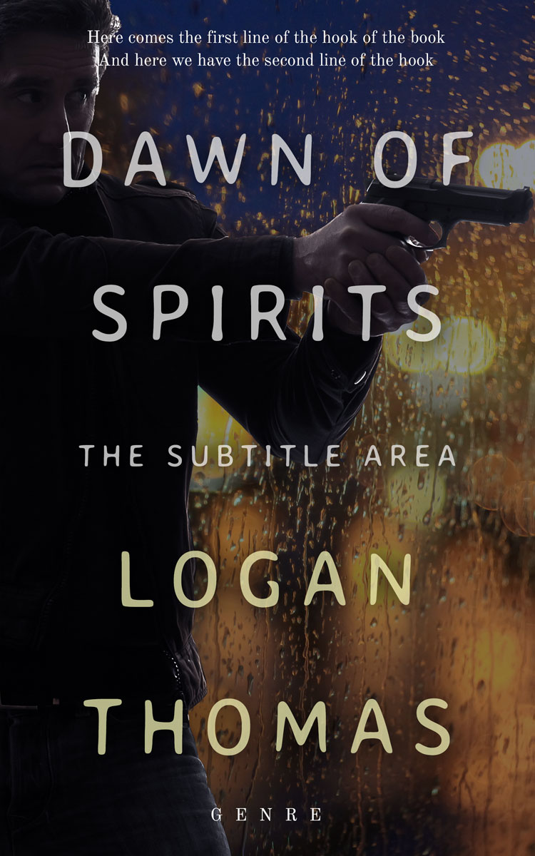 2D view of Premade Mystery & Thriller & Suspense Book Cover - Thunder