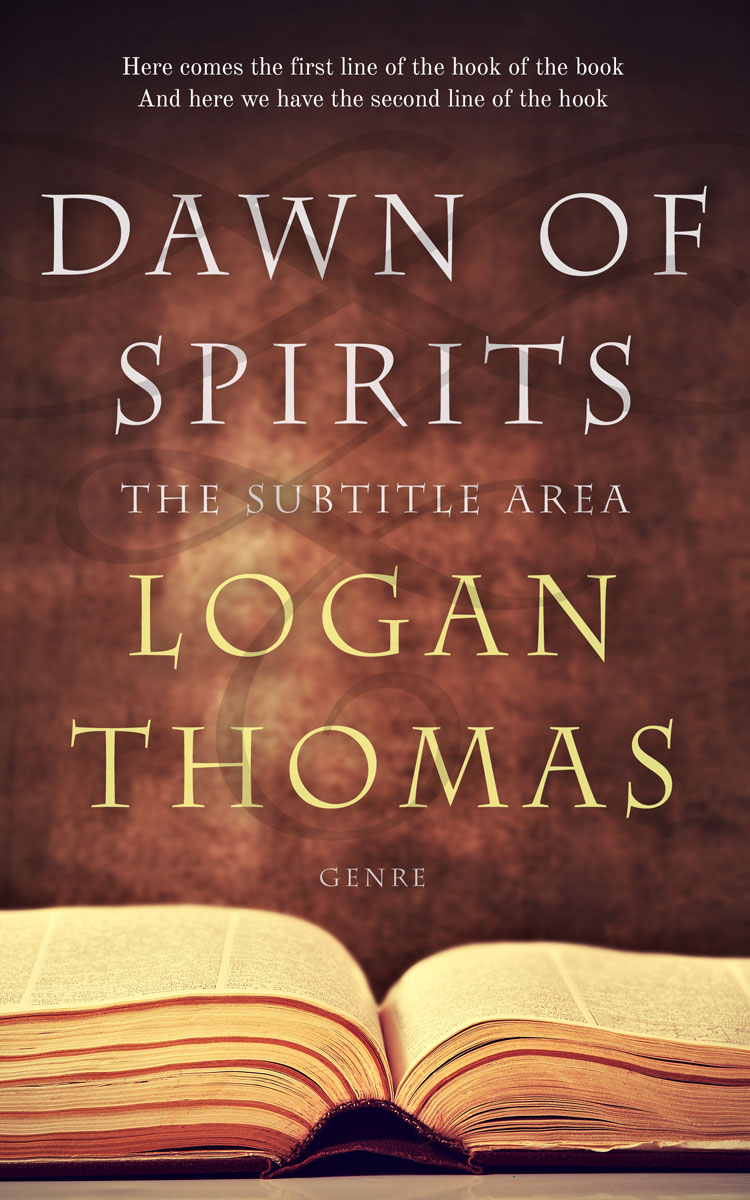 2D view of Premade Religion & Spirituality Book Cover - Cowboy