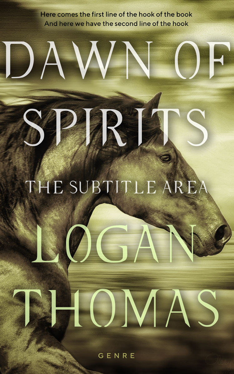 2D view of Premade Action & Adventure Book Cover - Judge Gray