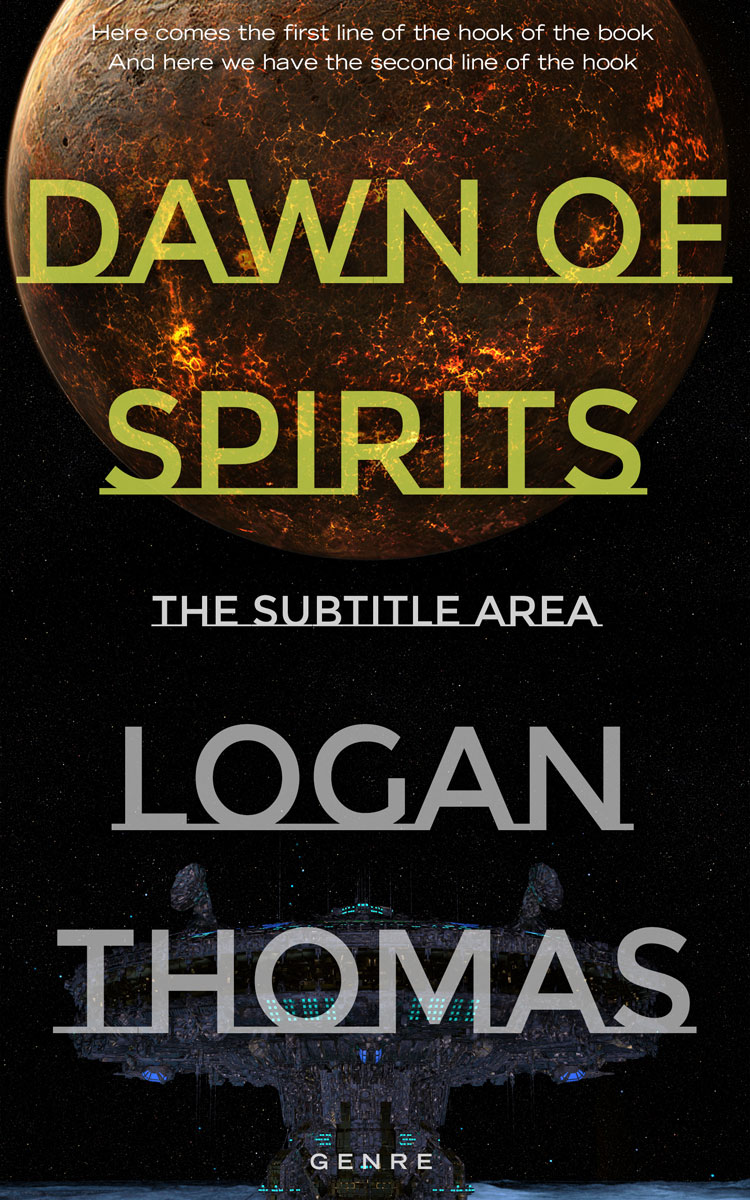 2D view of Premade Science Fiction Book Cover - Green Smoke