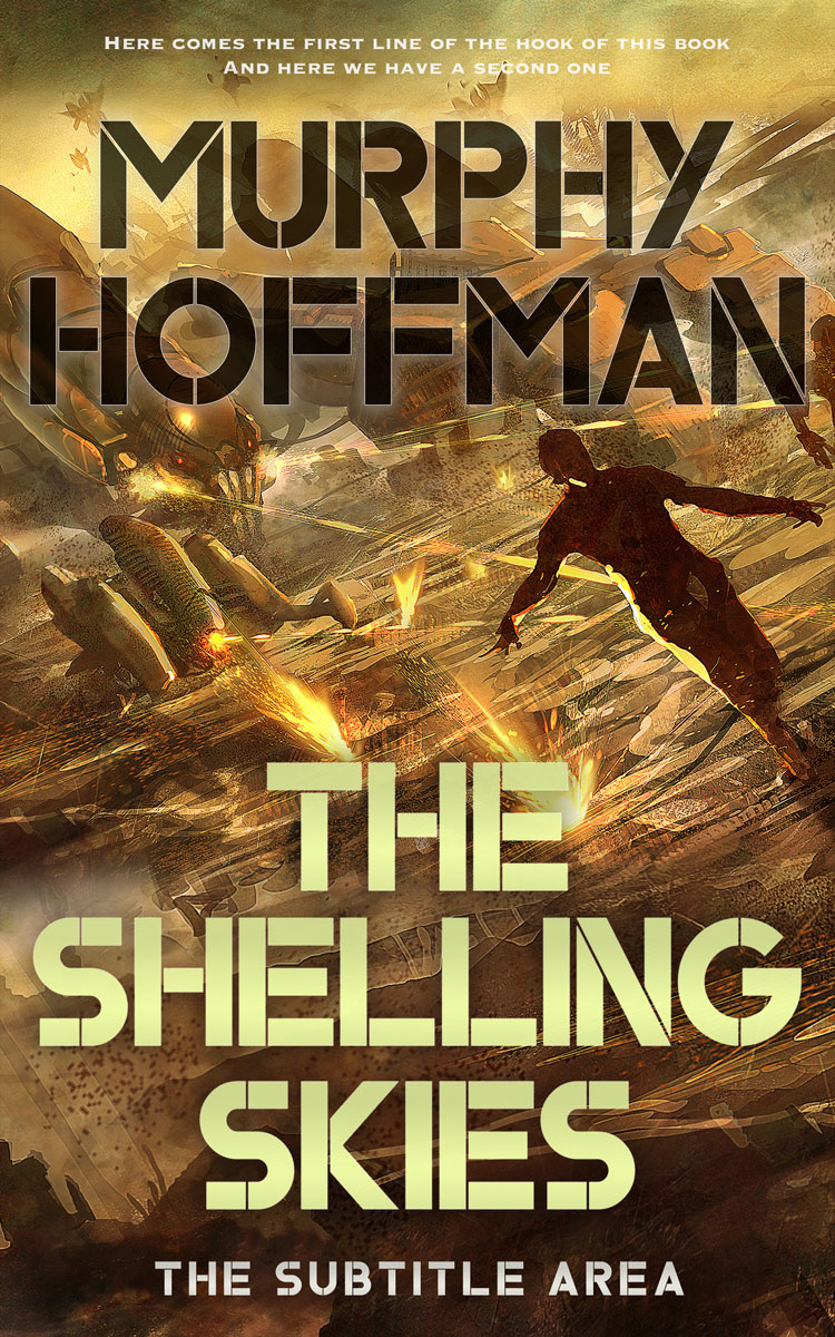 2D view of Premade Apocalyptica Book Cover - Metallic Bronze