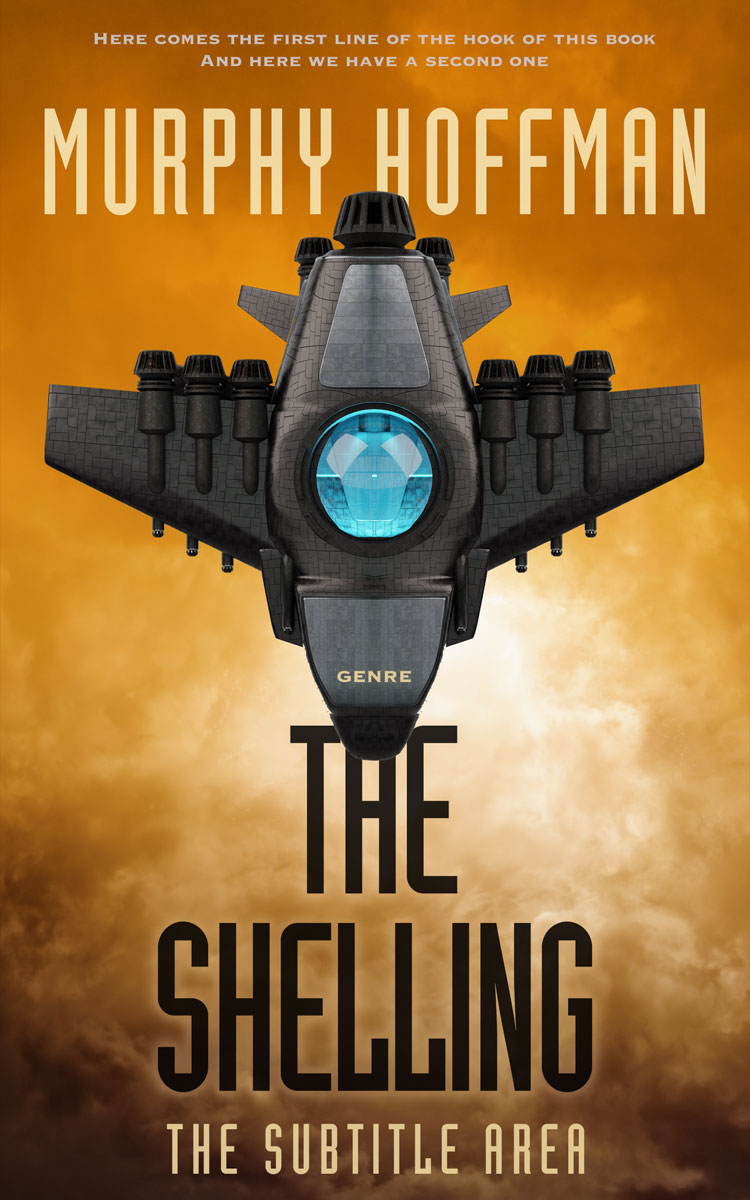 2D view of Premade Science Fiction Book Cover - Copper