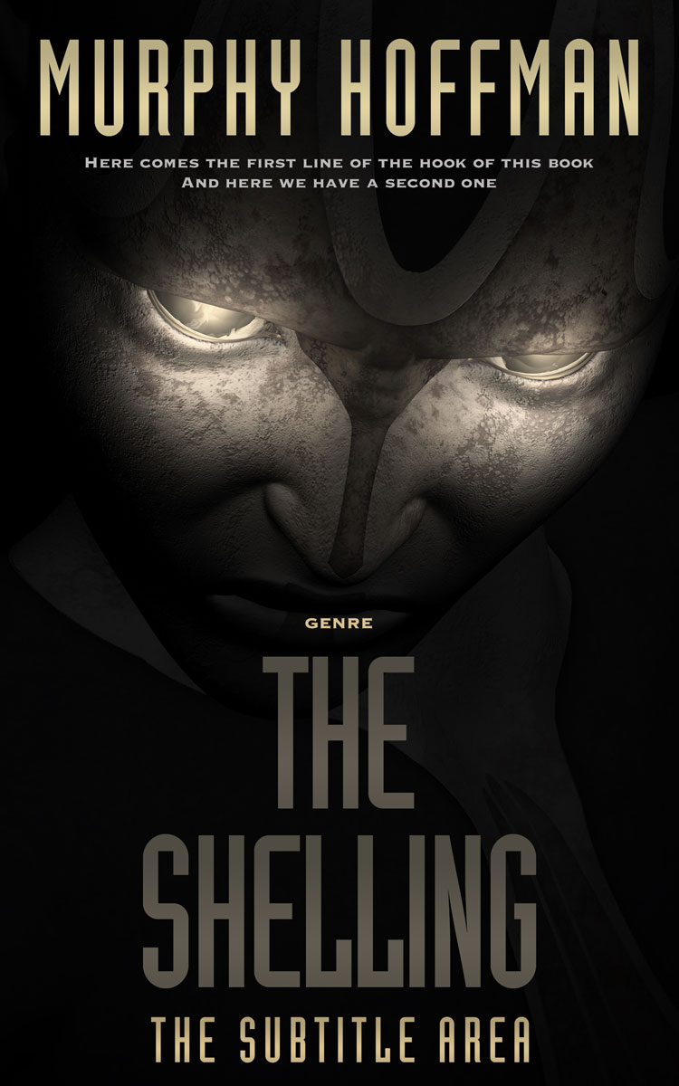 2D view of Premade Science Fiction Book Cover - Cod Gray